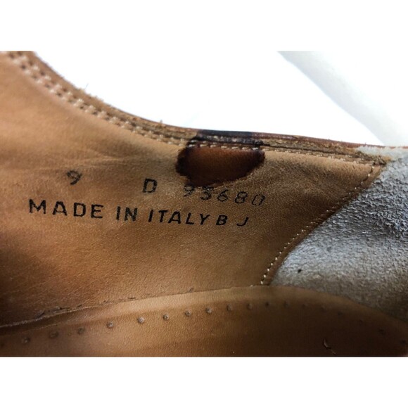Florsheim Imperial Cognac Brown  Men Leather Lace Up Oxfords shoes size US 9D